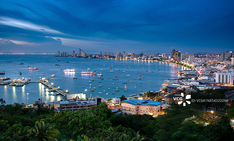 芭堤雅城市观景点图片素材
