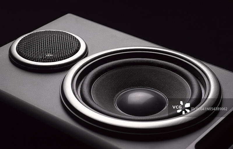 立体声扬声器特写图片素材