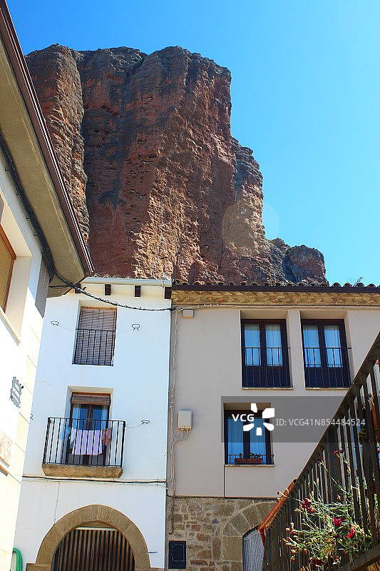 西班牙韦斯卡省里格洛斯岩层图片素材