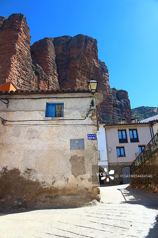 西班牙韦斯卡省里格洛斯岩层图片素材