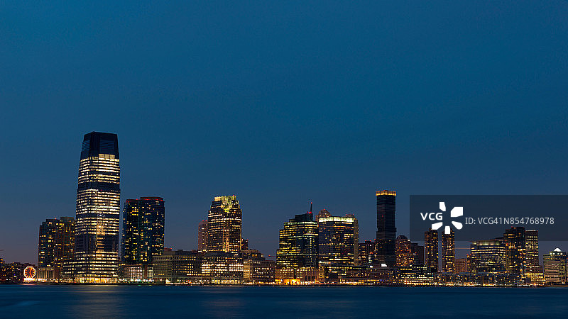 新泽西州的夜景图片素材