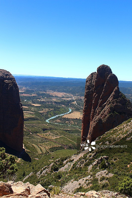 西班牙韦斯卡省里格洛斯岩层图片素材