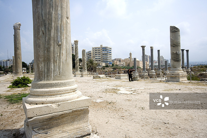 黎巴嫩提尔的古希腊罗马遗址图片素材