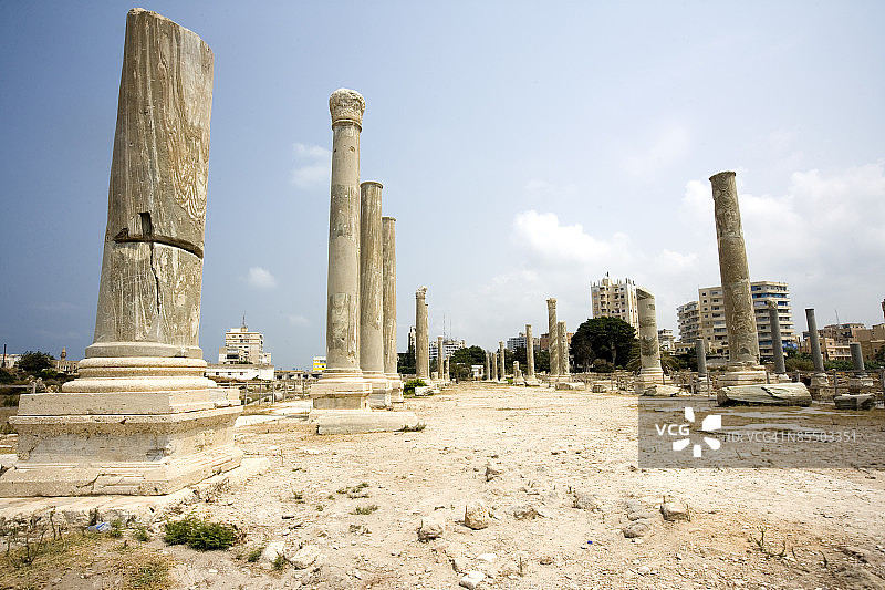 黎巴嫩提尔的古希腊罗马遗址图片素材