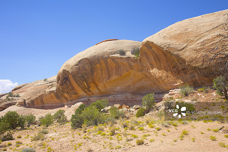 犹他州摩押附近的球状岩层图片素材