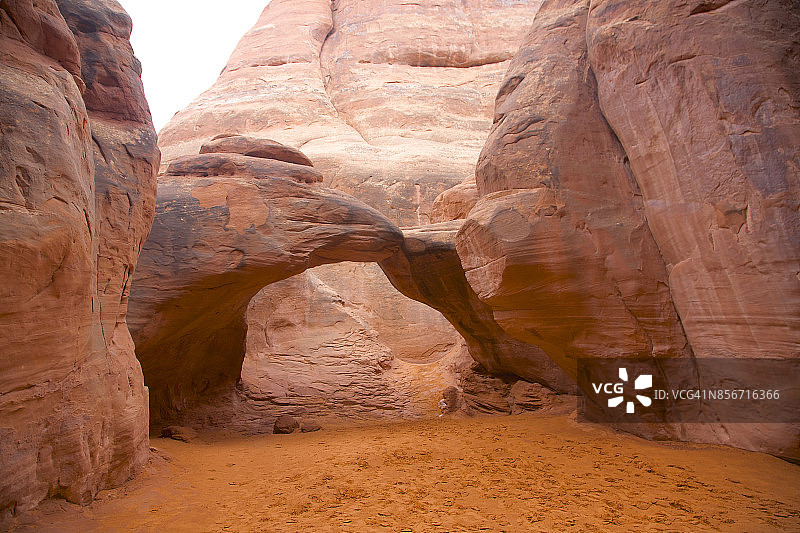 犹他州拱门国家公园的沙地拱门图片素材