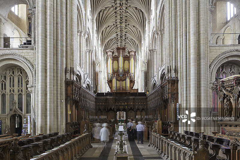 英国诺维奇大教堂唱诗班图片素材