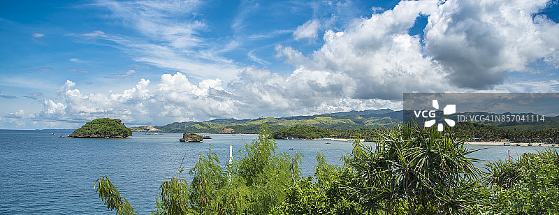 菲律宾长滩岛的岛屿风光图片素材