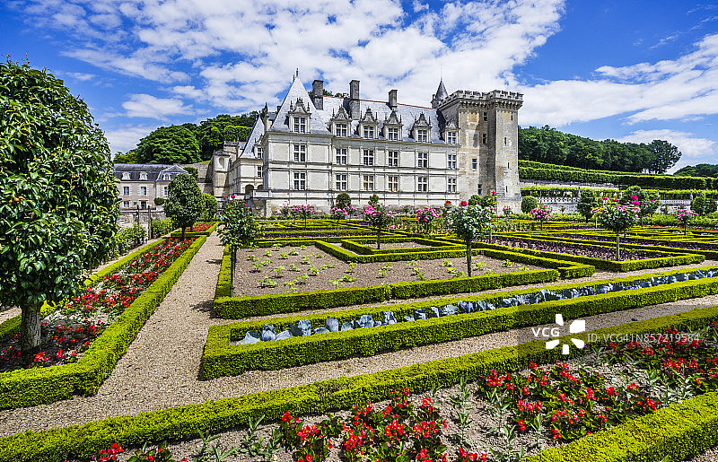 维朗德里城堡的厨房花园图片素材