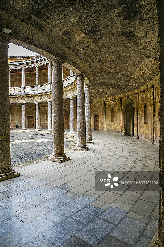 西班牙格拉纳达的阿尔罕布拉宫图片素材