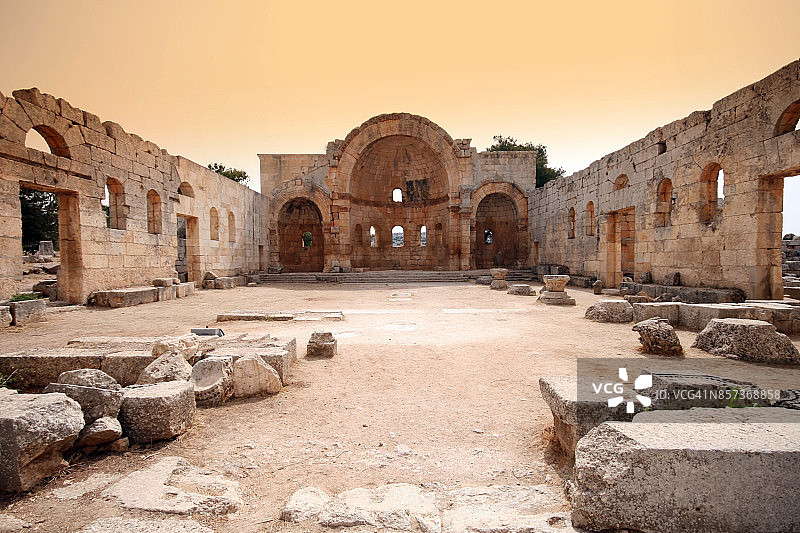 圣西蒙柱教堂东巴西利卡的后殿图片素材