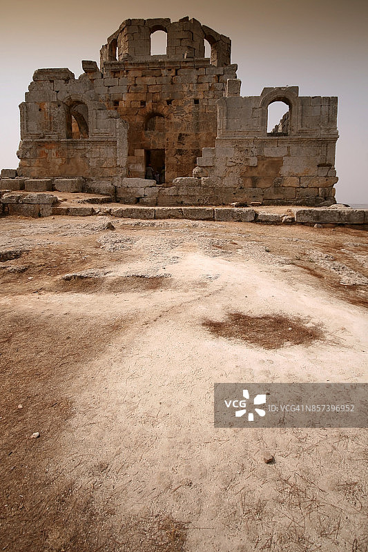 圣西蒙·斯泰利特教堂洗礼堂，叙利亚图片素材