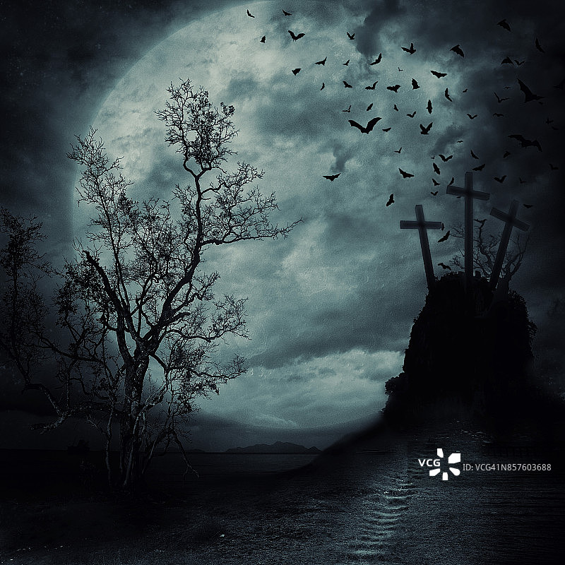 古老的墓地图片素材