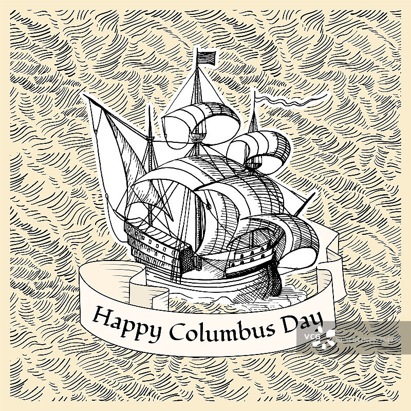 哥伦布日图片素材