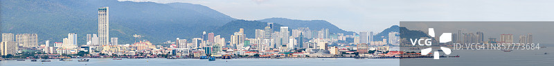 槟城岛全景图片素材