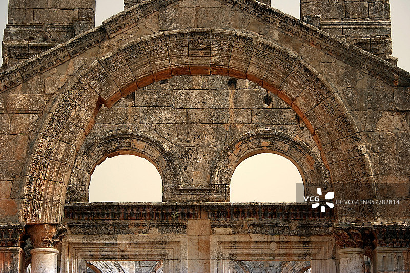 叙利亚圣西蒙教堂南立面图片素材