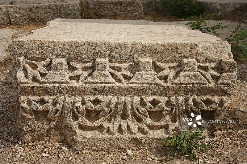 华丽的檐口石细节图片素材