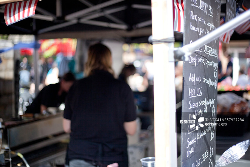 美国主题热狗摊图片素材