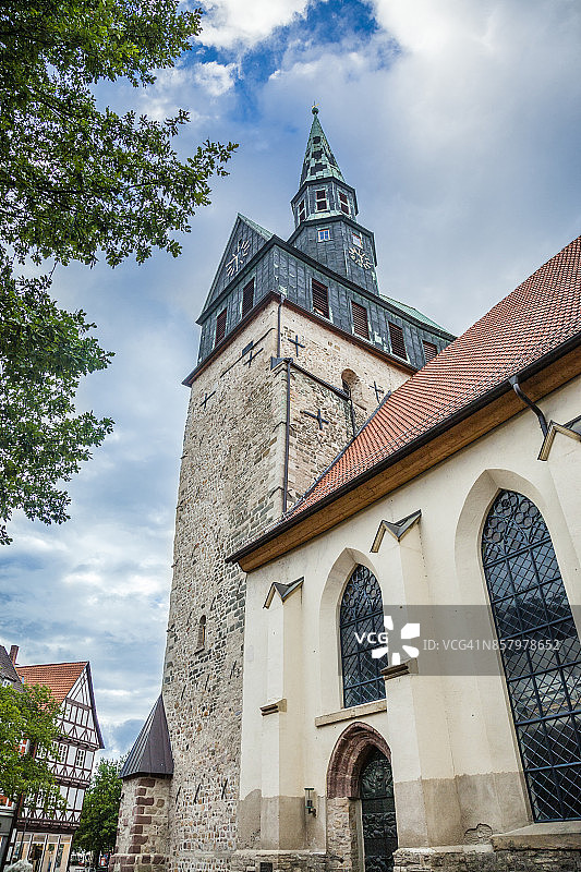 哈茨山区的奥斯特罗德集市教堂圣埃吉迪恩图片素材