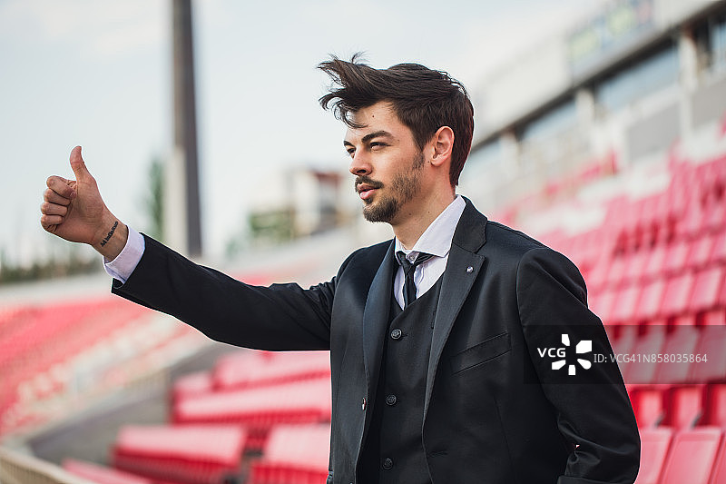 经理看比赛图片素材