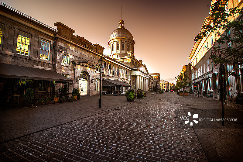 老蒙特利尔圣保罗街图片素材