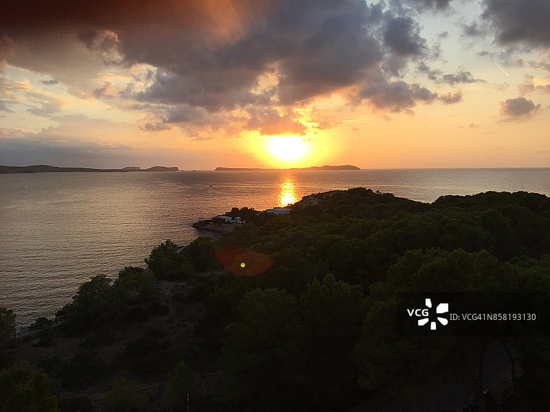 伊维萨岛日落图片素材