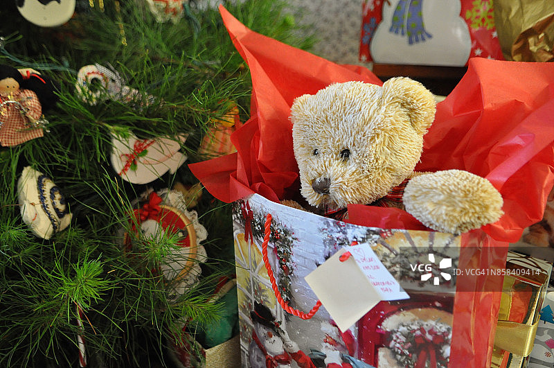 圣诞泰迪熊图片素材