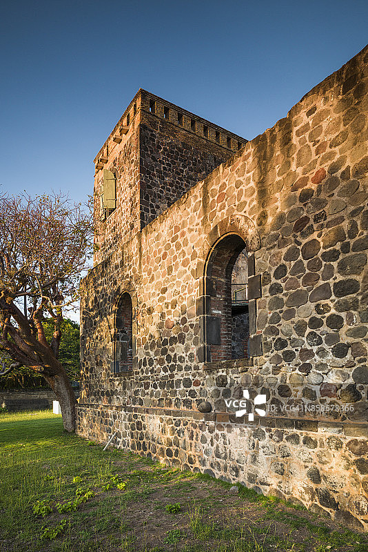 荷兰圣尤斯特atius岛外部景观图片素材