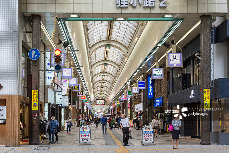 狸小路商业街购物图片素材