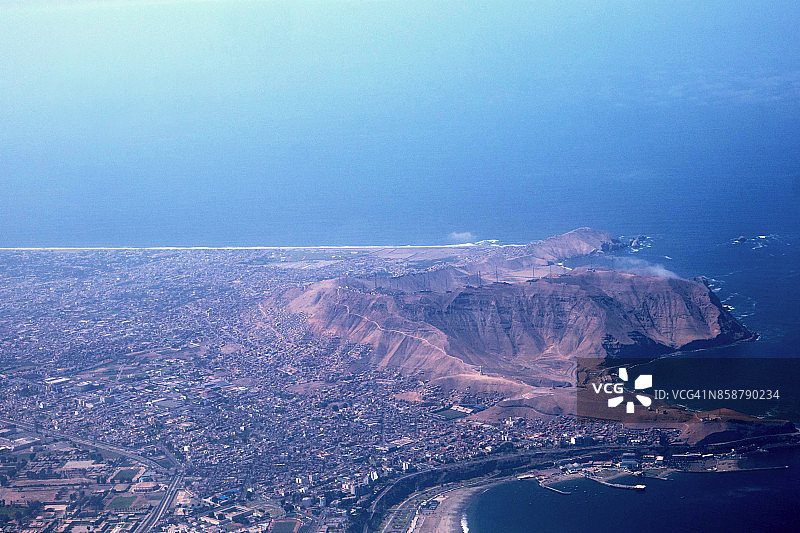 秘鲁利马卡亚俄区鸟瞰图图片素材