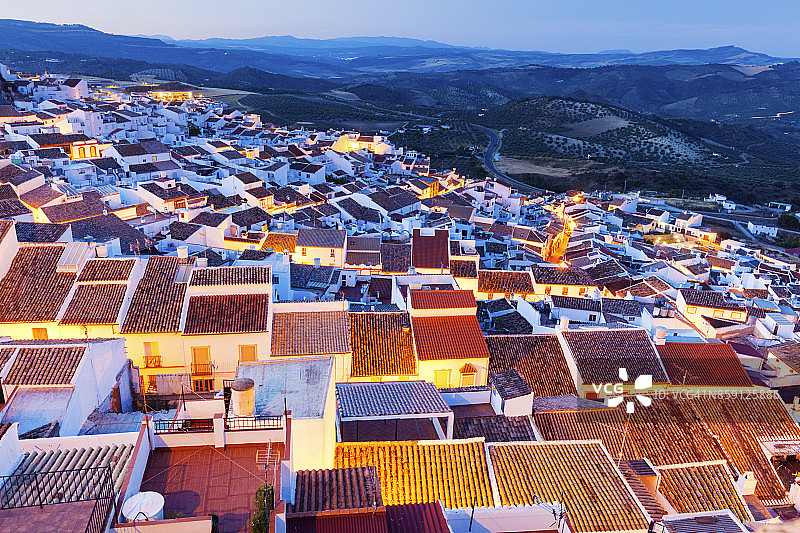 奥尔维拉的空中全景图片素材