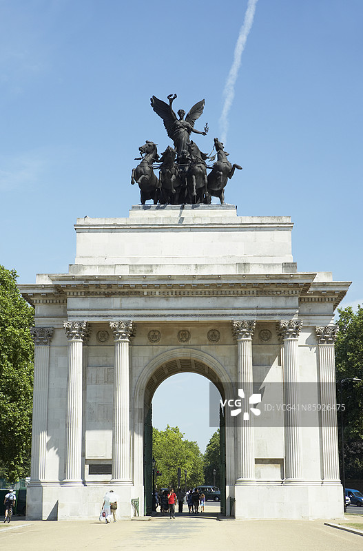 伦敦威灵顿拱门，英格兰图片素材