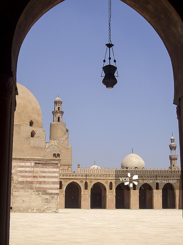 开罗的伊本·图伦清真寺图片素材