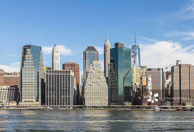 纽约曼哈顿金融区图片素材