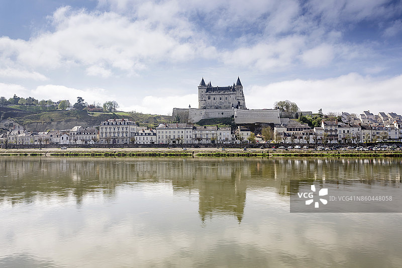 法国卢瓦尔河谷的索米尔城堡图片素材