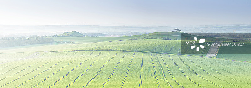 英国皮尤西谷的日出图片素材