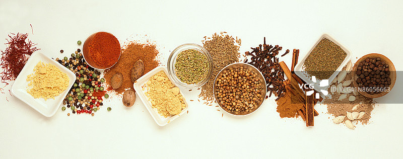 香草种子和香料图片素材