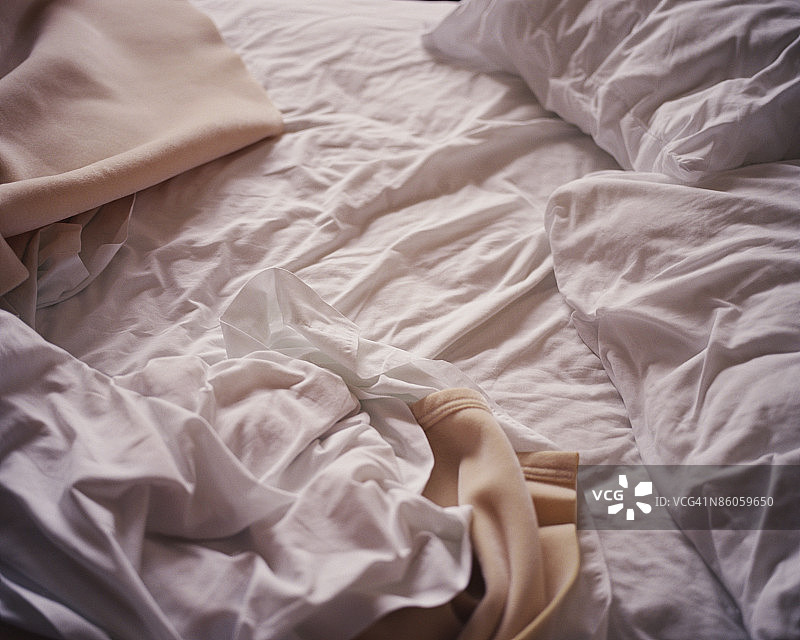未整理的床单图片素材