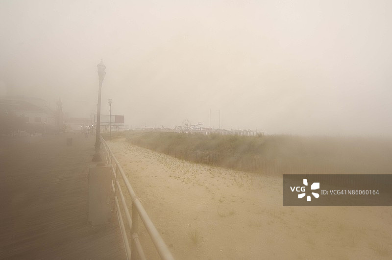 美国新泽西州大西洋城木板路图片素材