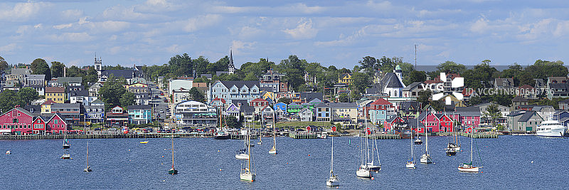 卢嫩堡全景 - 新斯科舍省图片素材