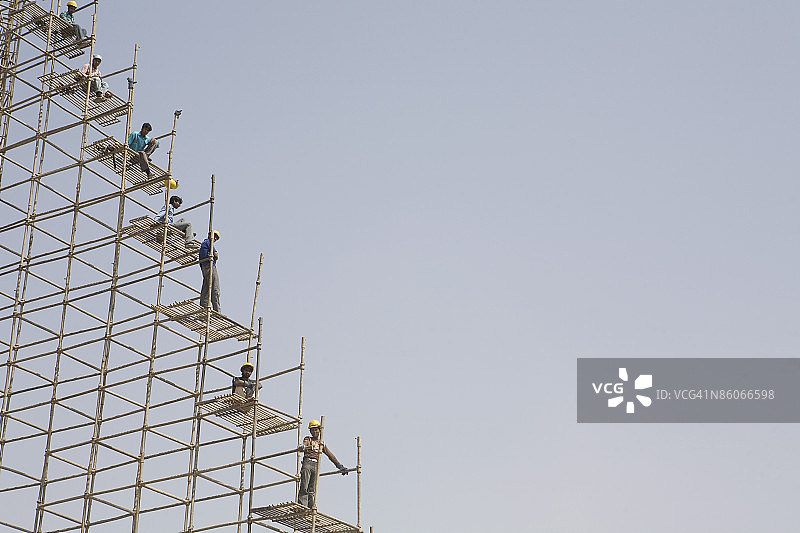 建筑工地上的工人图片素材