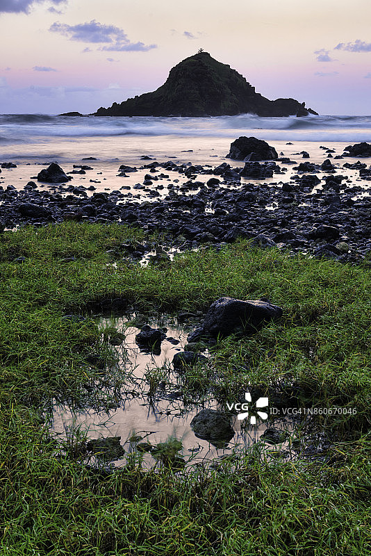 Koki海滩的黄昏色彩图片素材