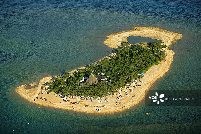 南太平洋复活节岛高空俯瞰图图片素材