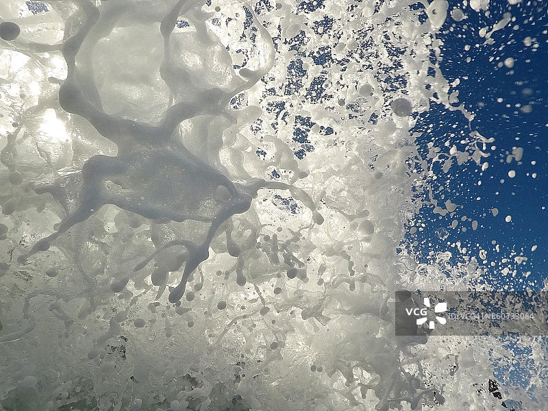 加利福尼亚州圣地亚哥拉霍亚海湾的波浪图片素材