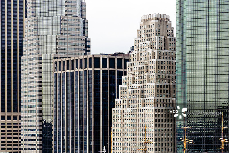 美国纽约曼哈顿金融区图片素材