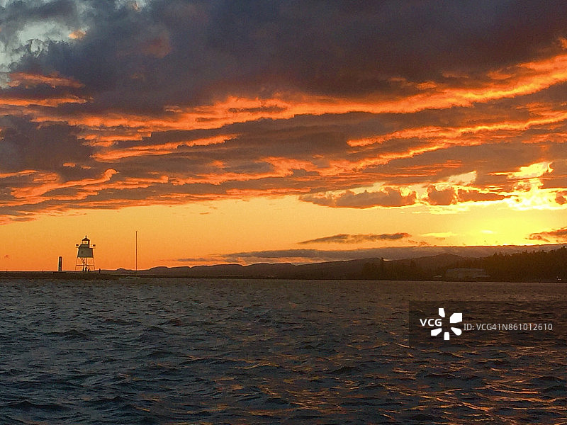 明尼苏达州大马雷灯塔图片素材