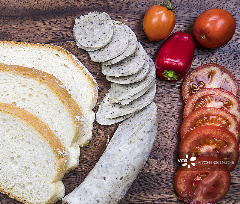 有机猪肝香肠图片素材