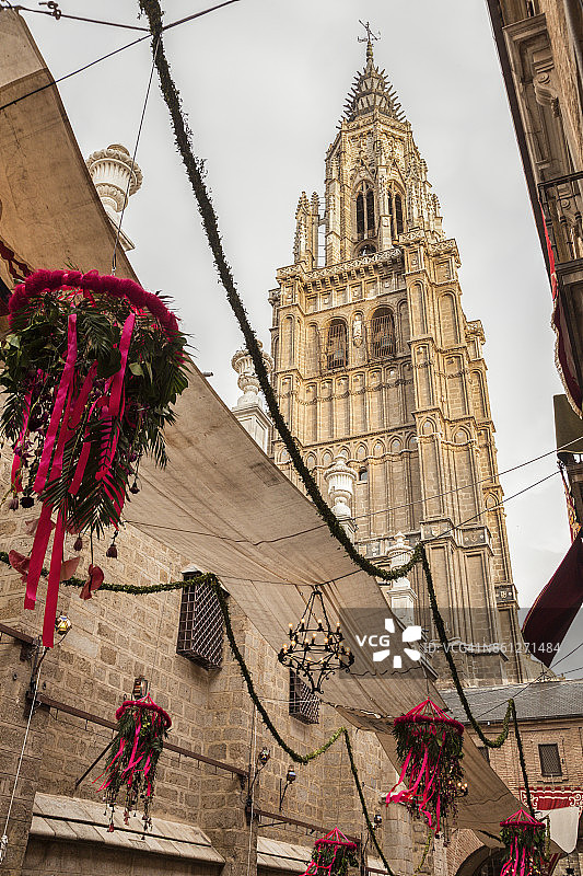 托莱多大教堂圣体节装饰图片素材
