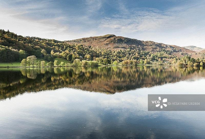 英国湖区格拉斯米尔湖景色图片素材