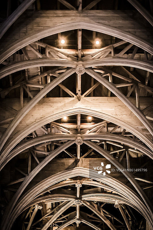 旧金山大教堂天花板图片素材